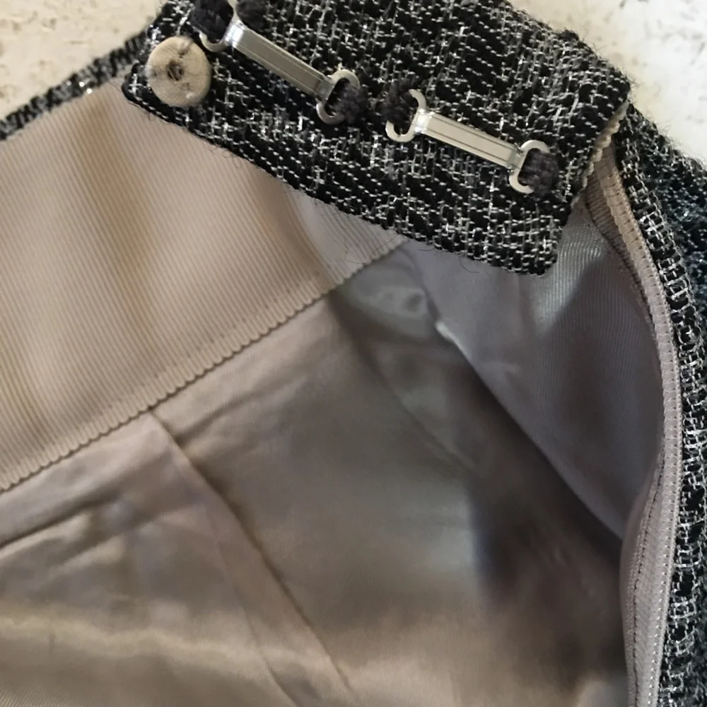 Metallic Python Print Box Pleat Skirt - Picture 5 of 8